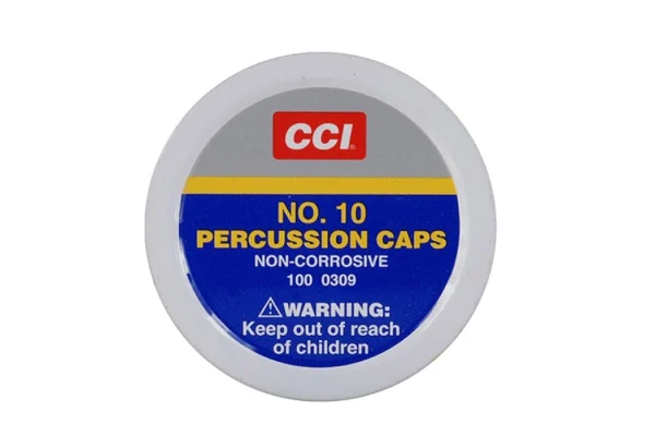 CCI Percussion Caps #10 Box of 1000 (10 Cans of 100)