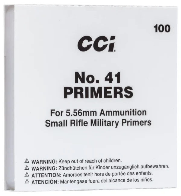 CCI Small Rifle 5.56mm NATO-Spec Military Primers #41